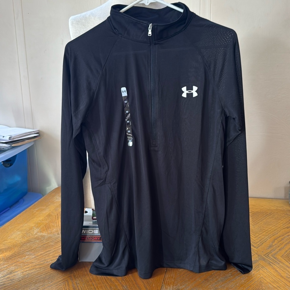 Under Armour 3/4 zip, long sleeve shirt
